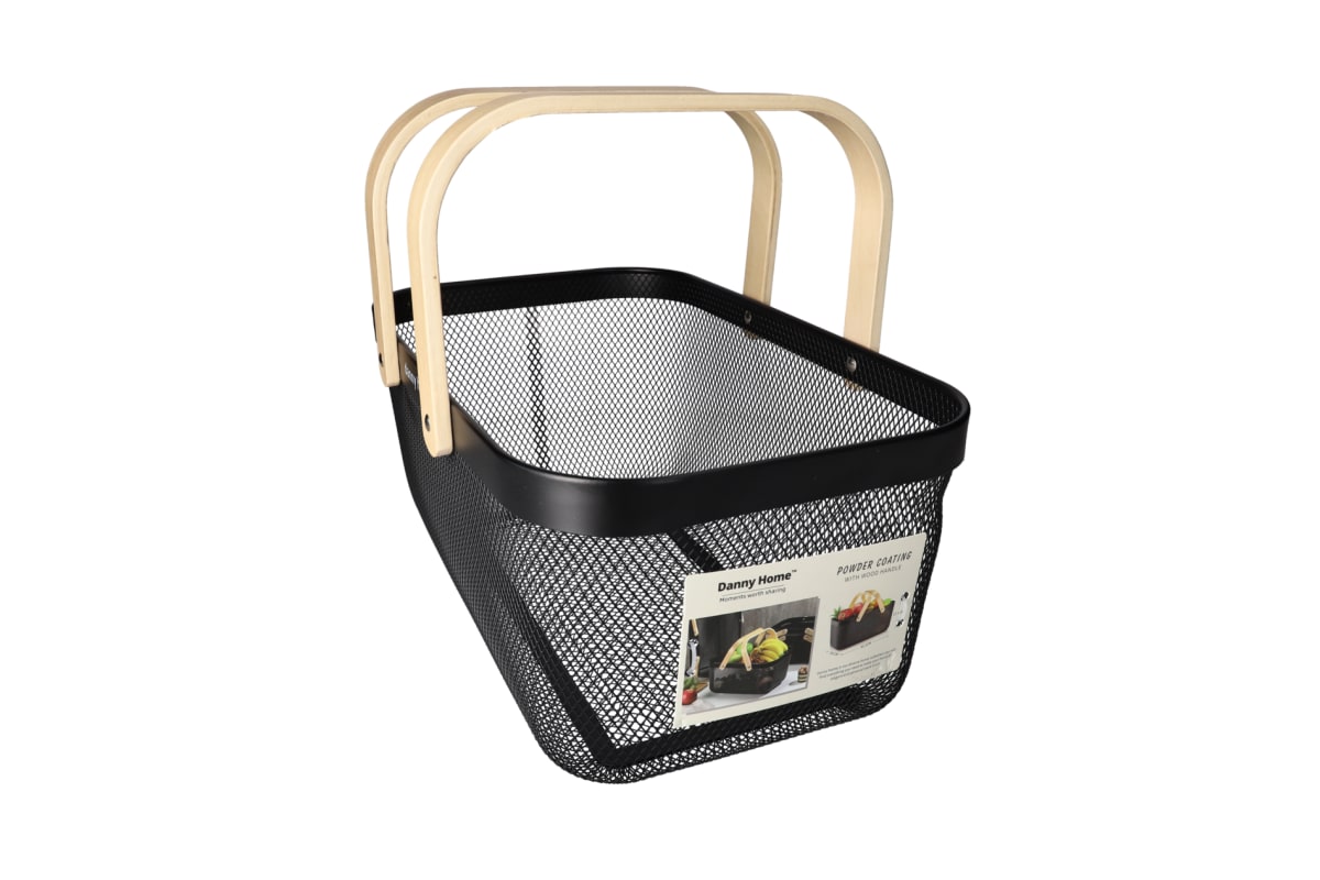 Mesh Stainless Steel Storage Basket 40cm - default