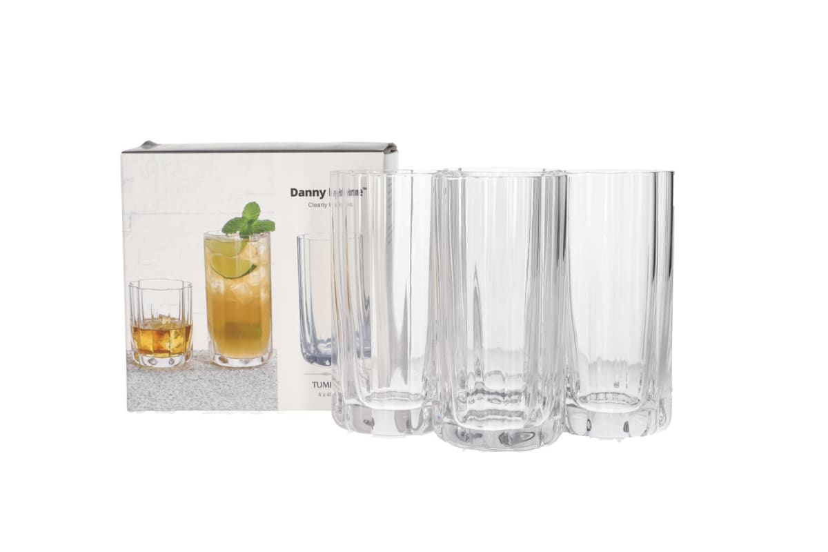 Floral Shaped Cocktail Glasses 4pcs 465ml   - default