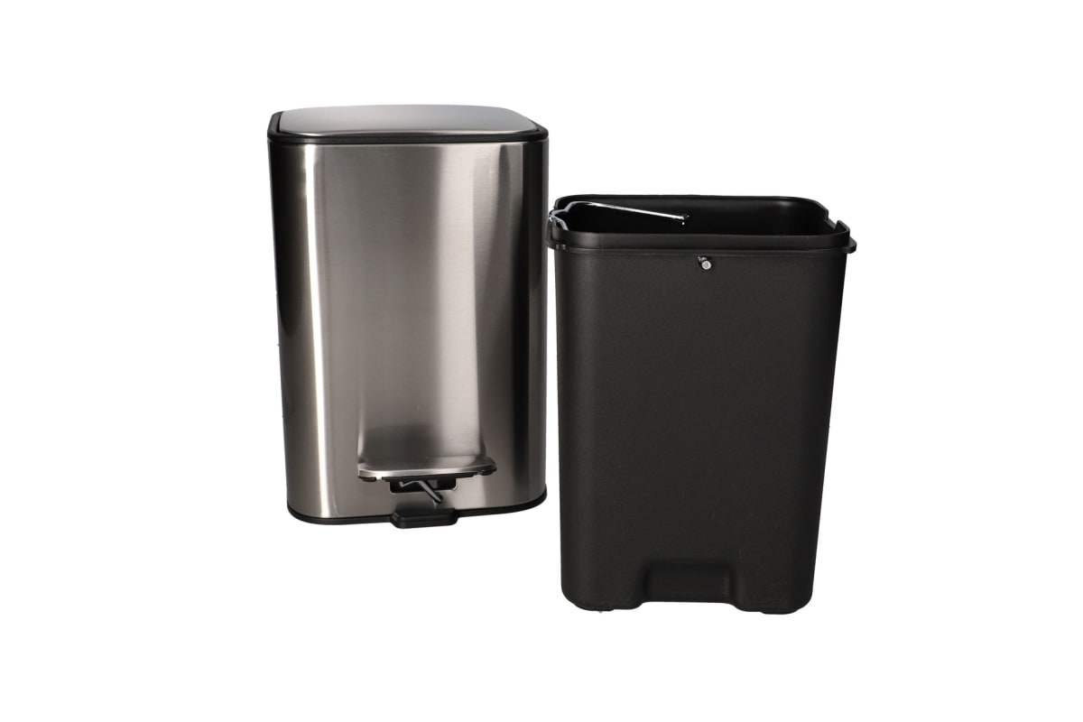 Stainless Steel Pedal Trash Can 3L - default