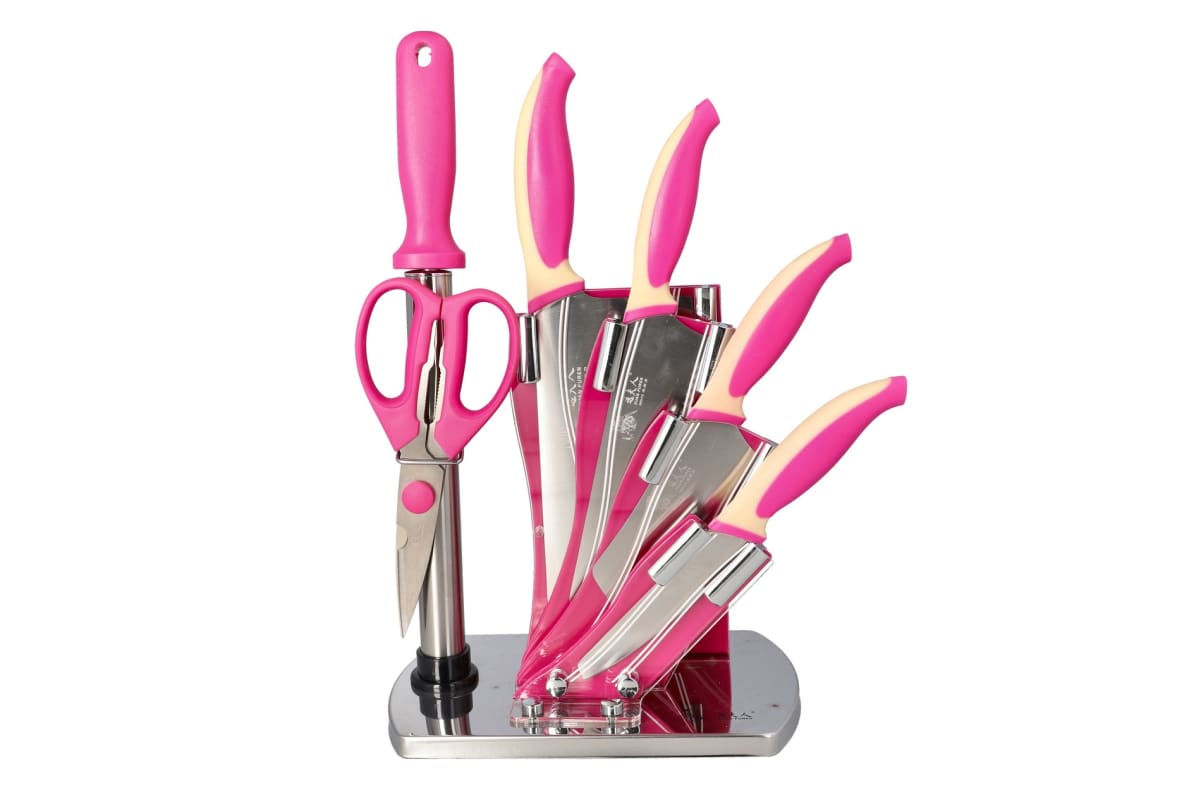 Knife Set With Stand 7pcs  - default