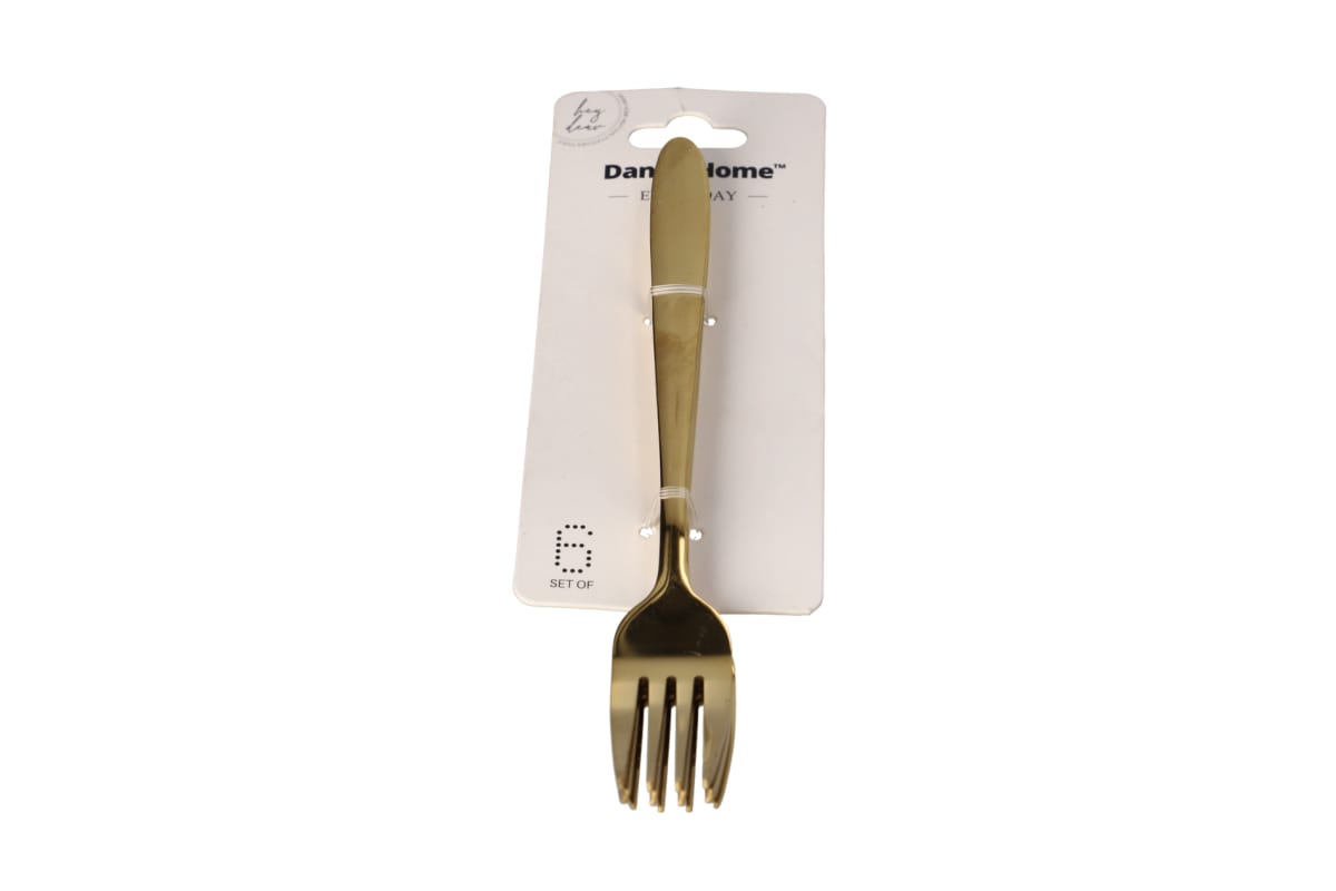 Gold Dinner ﻿Fork 6pcs﻿﻿ 20.3cm - default