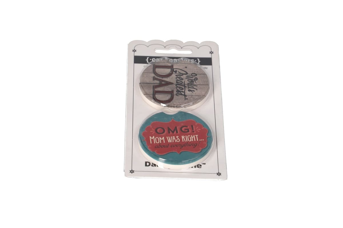 Absorbent Car Coaster 6.5cm 2pcs - default