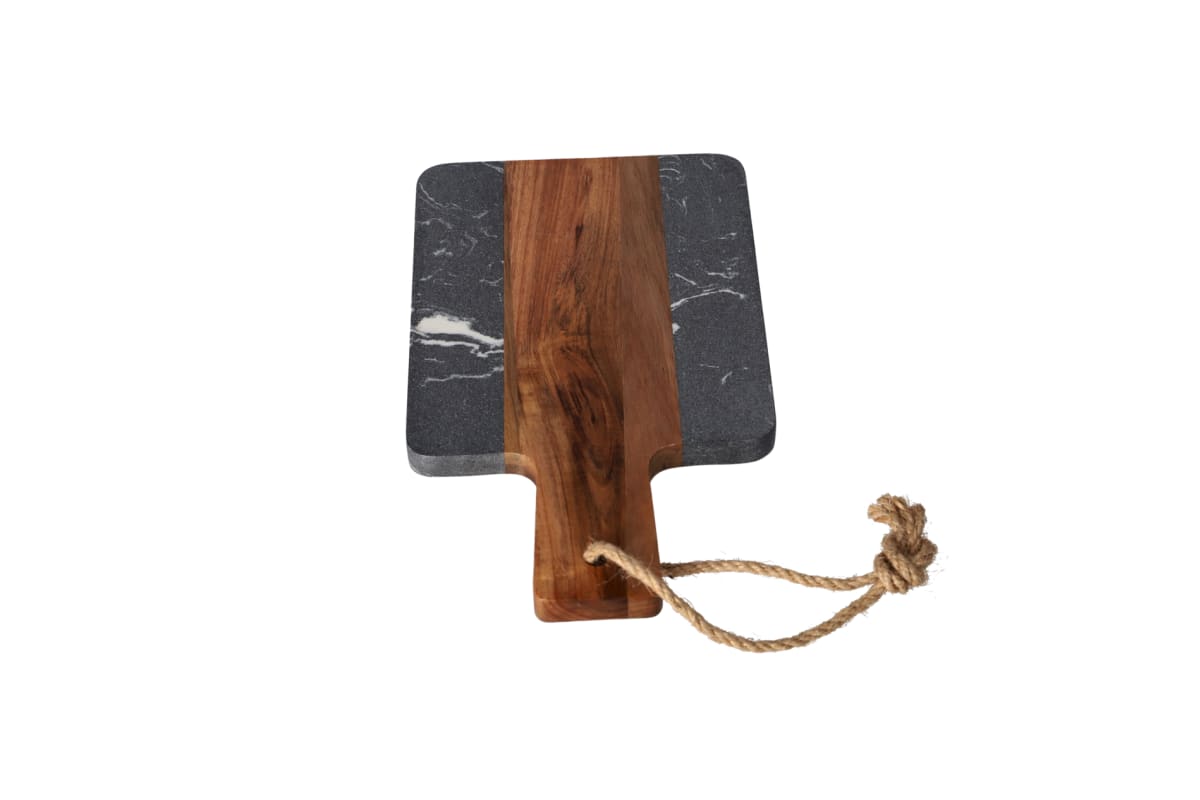 Marble Acacia Wooden Serving Platter 25cm - default