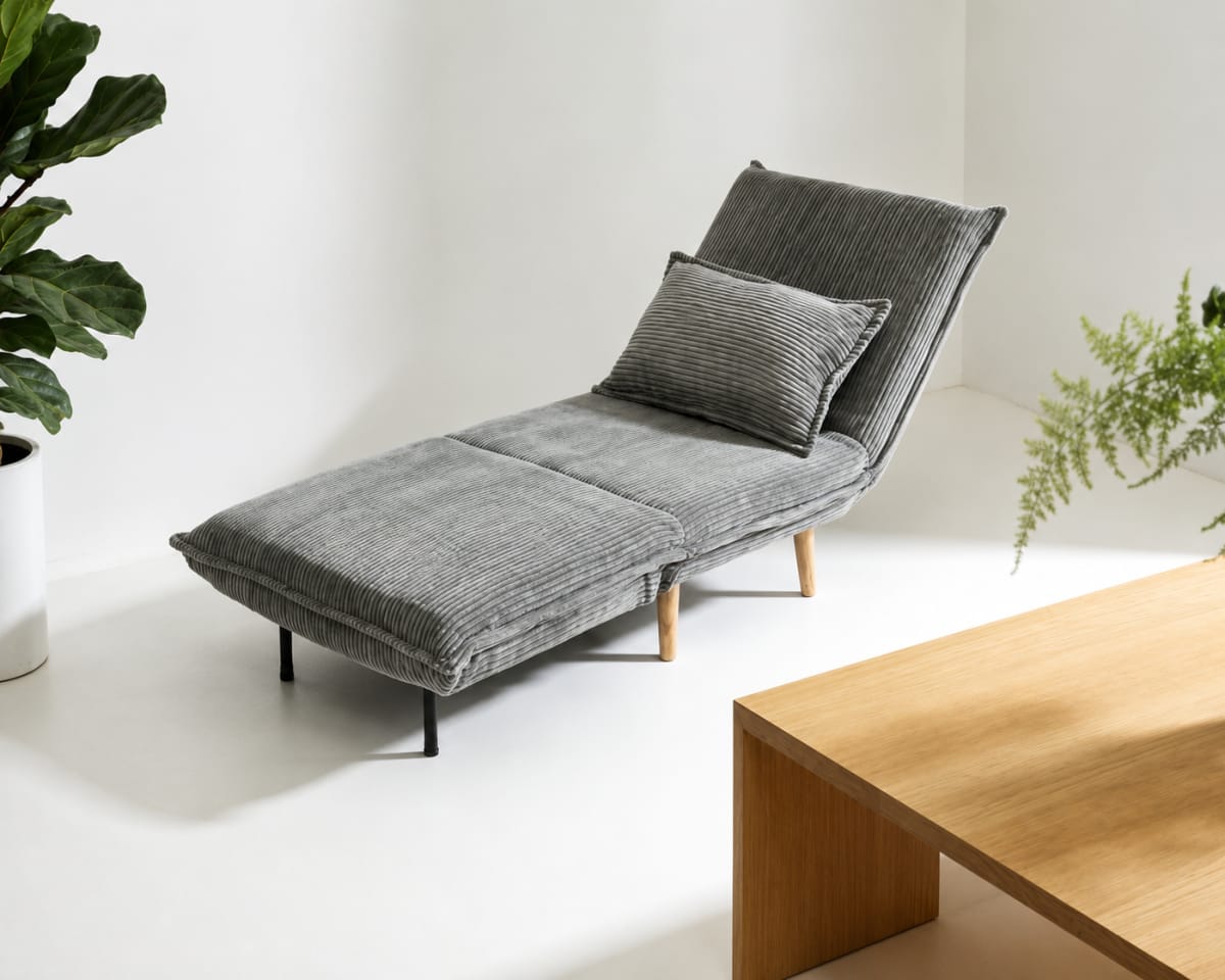 Grey Convertible Accent Sofa Bed 191cm - default