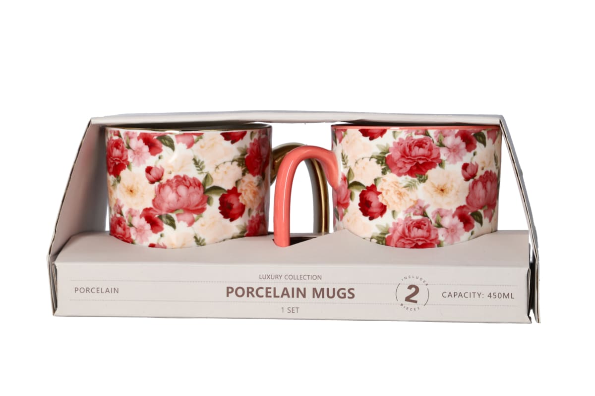 Porcelain Coffee Mug Set 2pcs 450ml  - default