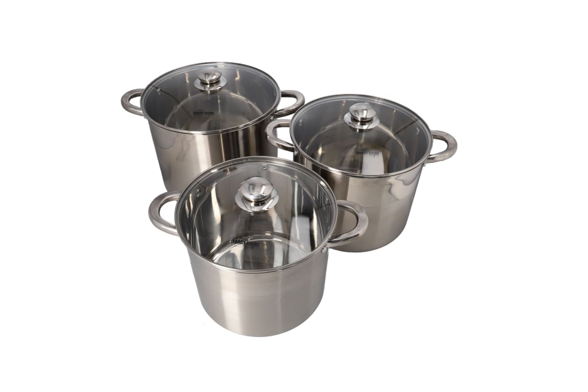 Stainless Steel Stockpot With Glass Lid 28cm - default