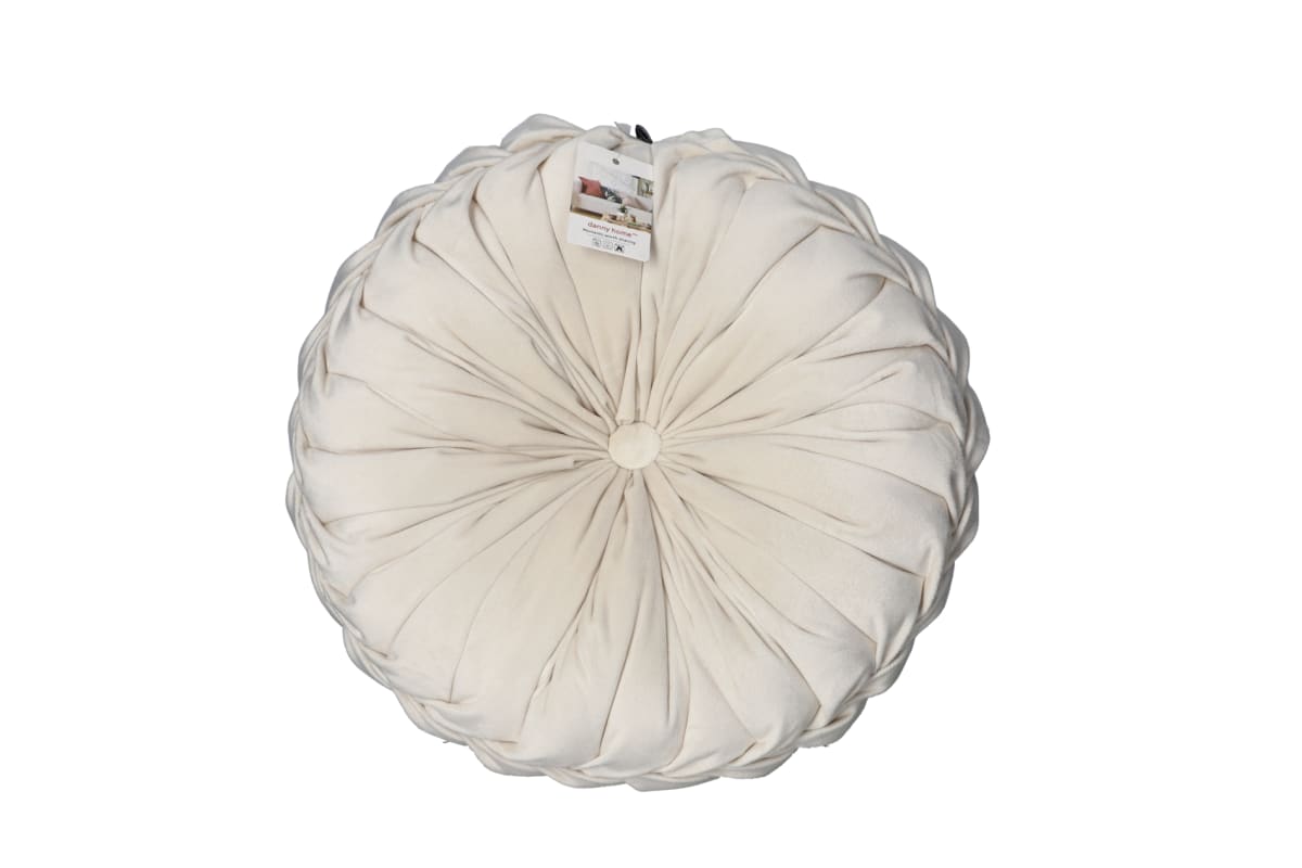 Decorative Round Velvet Cushion 40cm - default