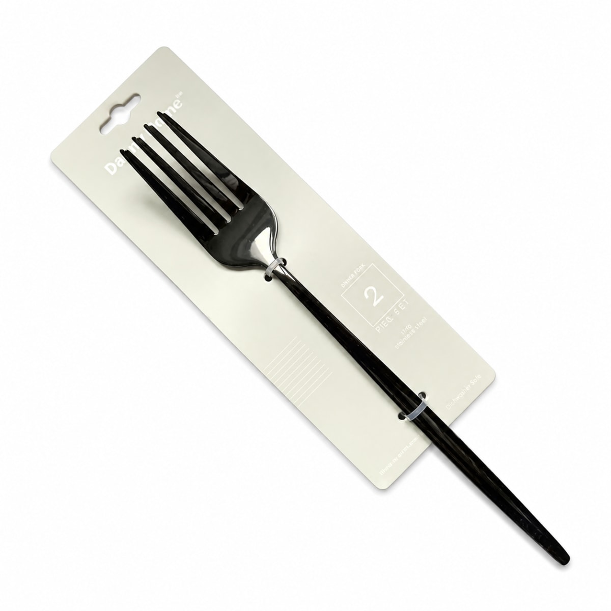Black Dinner Fork 2pcs  - default