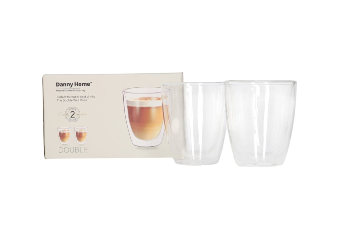 Double Walled Cappuccino Glasses 200ml - default