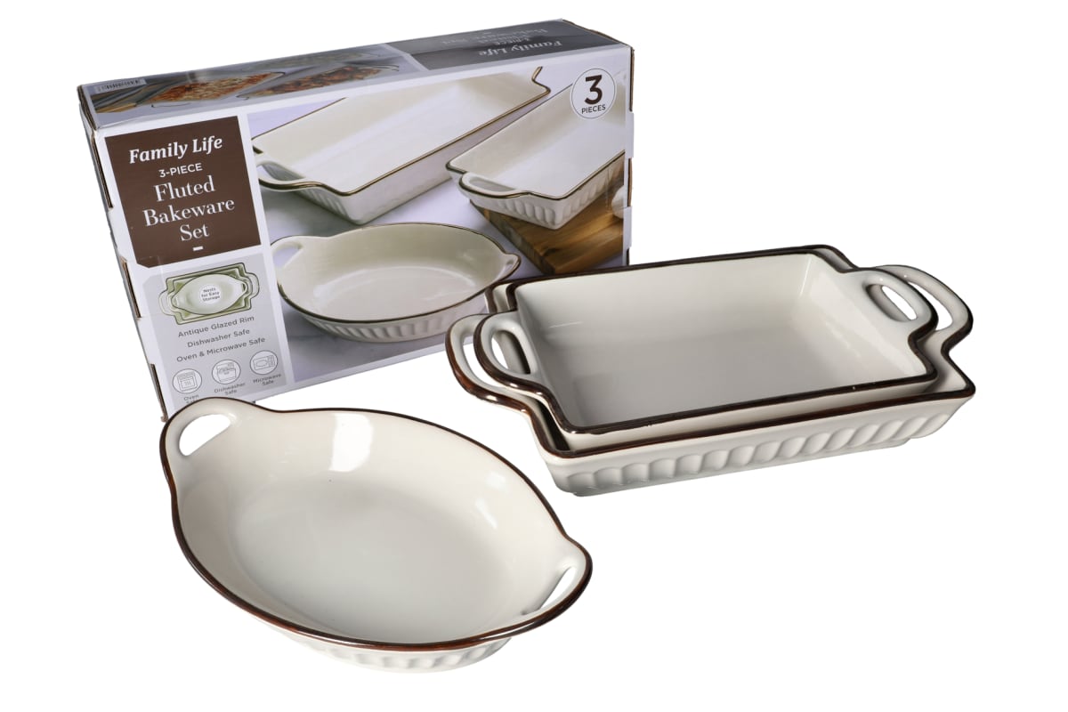 Bakeware Ceramic Casserole Set 3pcs - default