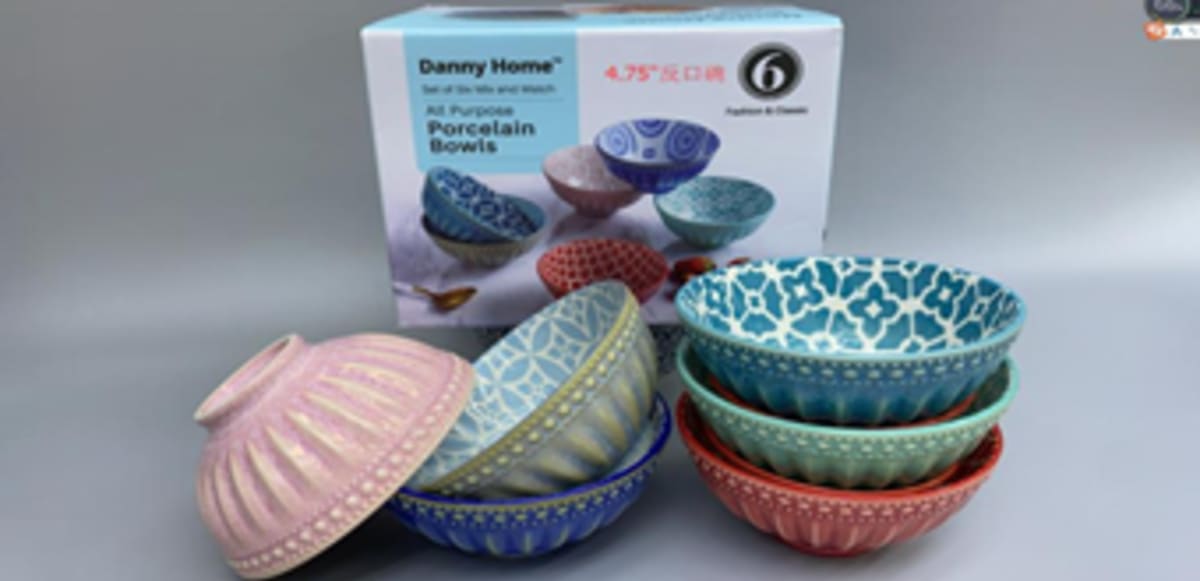 Bohemian Design Dessert Bowls 6pcs 11.8cm - default