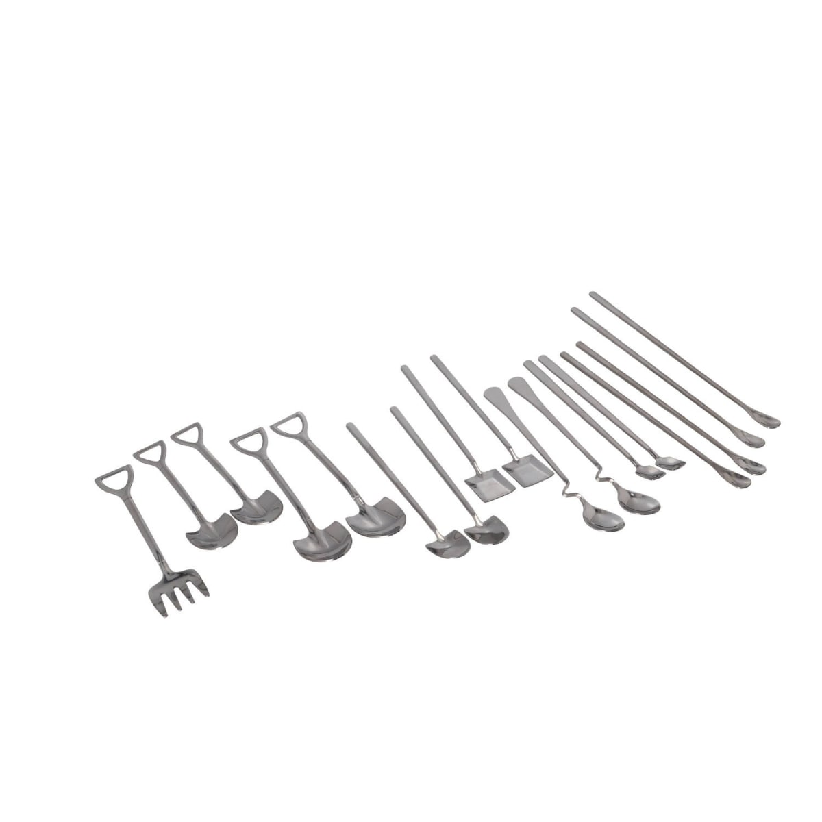 Long Handle Dessert Spoon 2Pcs 22.5cm  - default