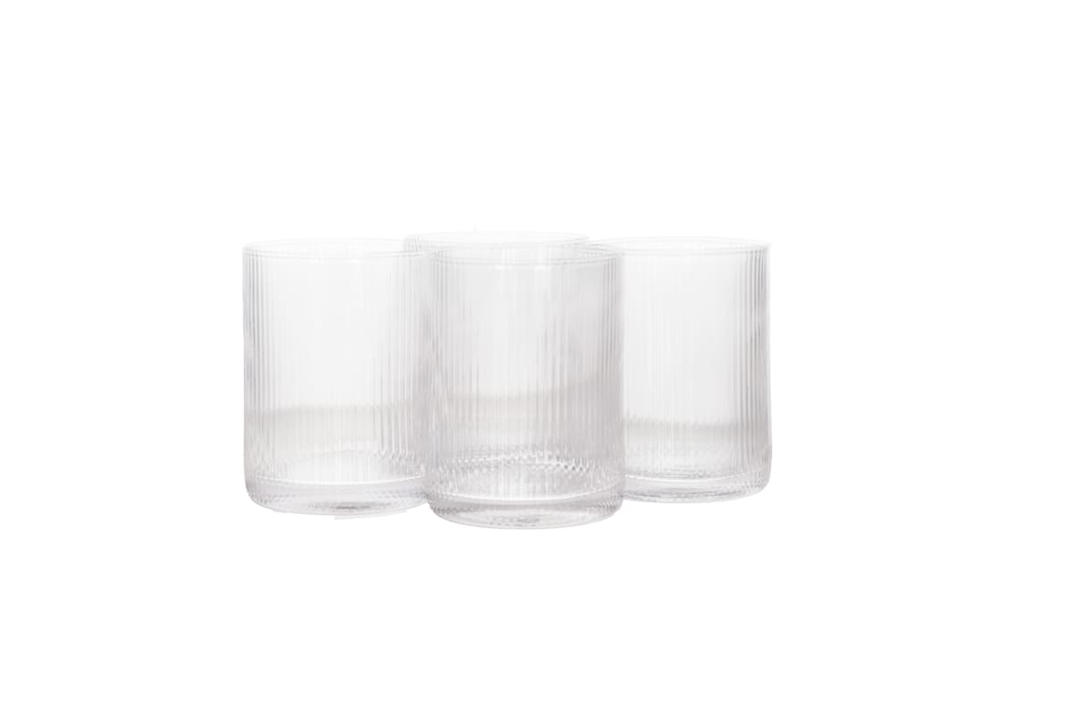 Striped Whisky Glasses 4pcs 260ml  - default