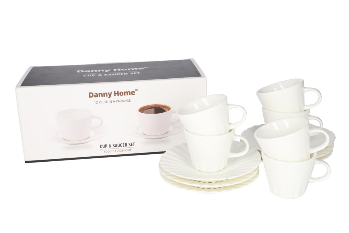 Espresso Cup &amp; Saucer 12pcs 100ml  - default
