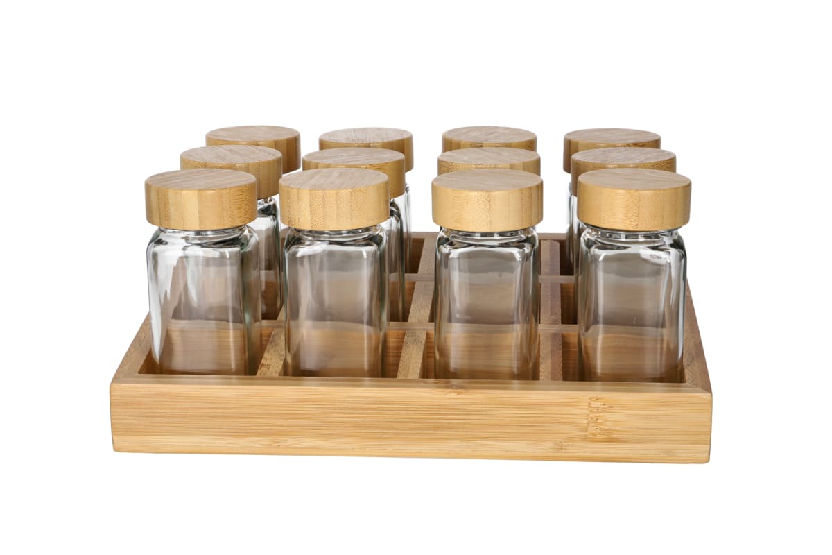 Spice Jar Set with Stand 13pcs - default