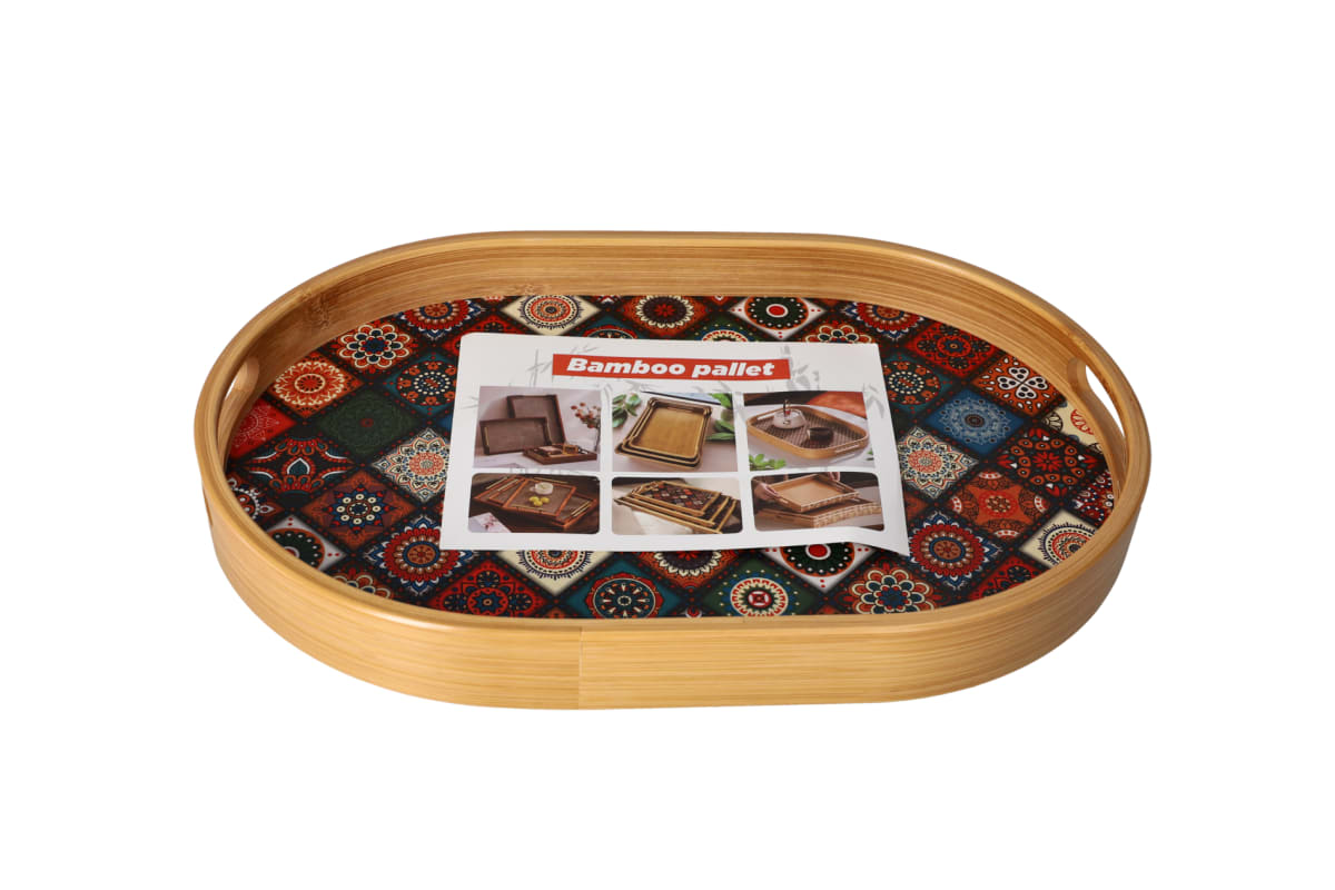 Bamboo Oval Serving Tray 30cm  - default