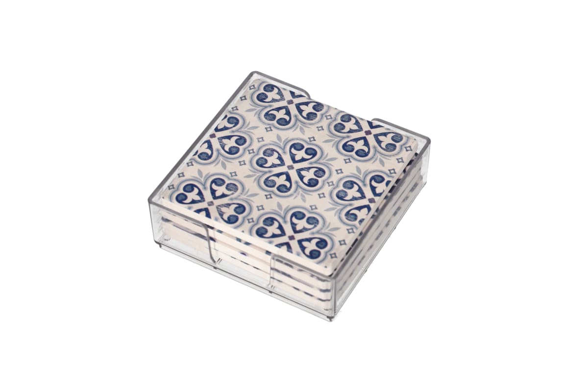 Absorbent Coaster Set 4pcs 10cm - default