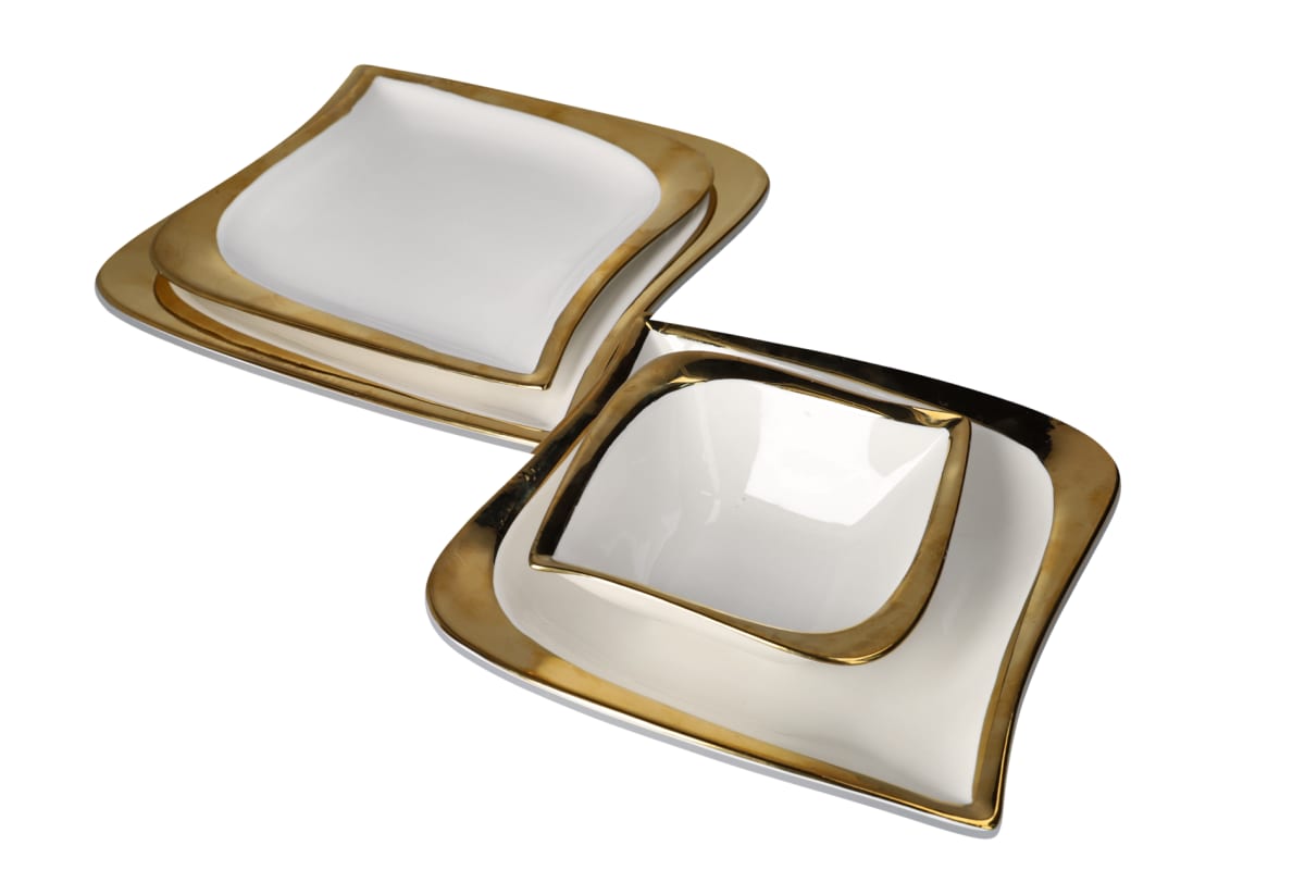 Golden Rim Side Plate 21.5cm - default
