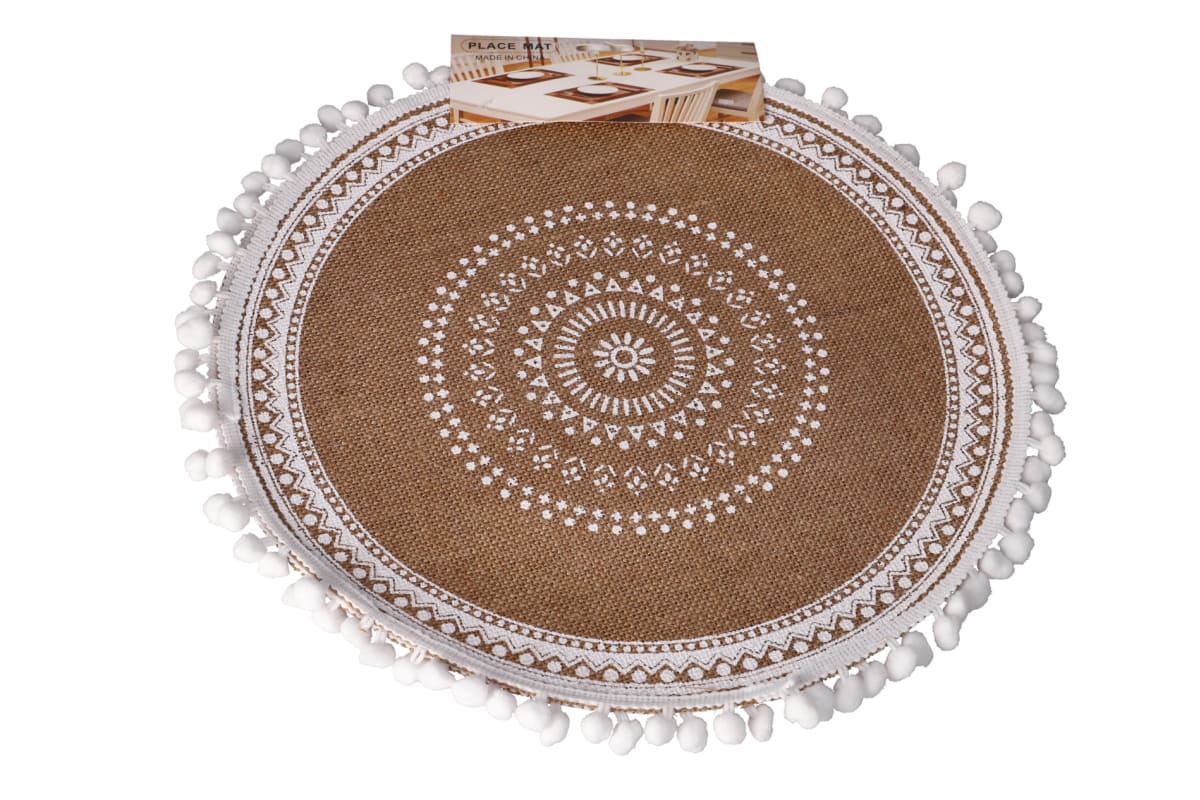 Jute Wool Placemat Set 2pcs 38.6cm - default