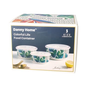 Quality Porcelain Food Container Set 3pcs - default