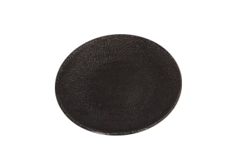 Embossed Black Side Plate 19cm