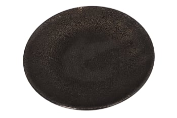 Black Embossed Dinner Plate 26cm - default