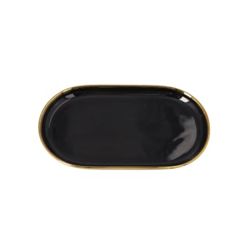 Black Oval Serving Platter 30.9cm