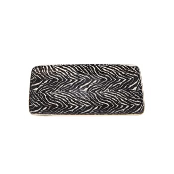 Zebra Print Serving Platter 23cm