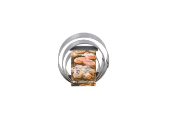 Silver Biscuit Cookie Cutter 3PCS