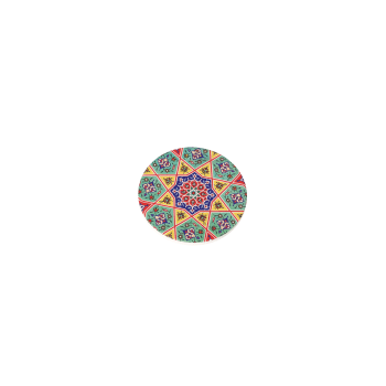 Round Porcelain Printed Coaster 10cm