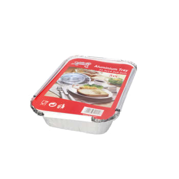 Aluminium Foil Tray Set 5pcs 21.3cm