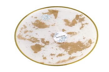 Marble Glassware Serving Platter 32.5cm