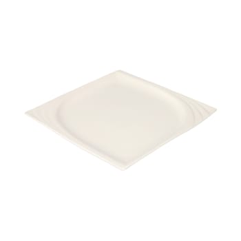 White Decorated Dinner Plate 28cm  - default