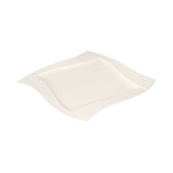 White Motion Shape Dinner Plate 25cm  - default