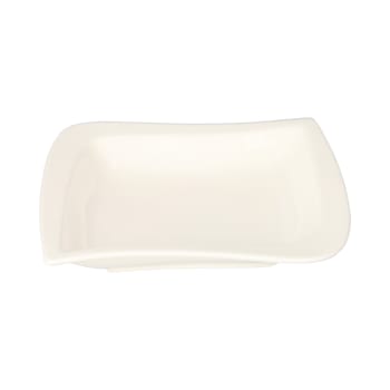 White Leaf Design Soup Plate 20.6cm  - default