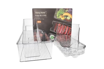 Rectangular Fridge Storage Bins 4pcs - default