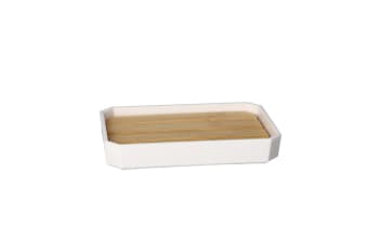 Acrylic &amp; Bamboo Soap Holder