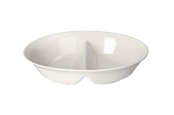2 Division White Serving Platter 25cm
