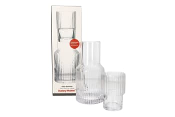 Glass Carafe &amp; Tumbler Set 2pcs  - default