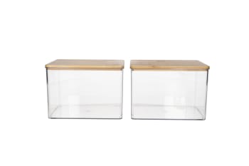 Medium Fridge Organizer Bins 2pcs 19.3cm - default