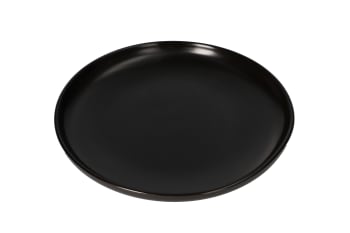  Black Glazed Dinner Plate 25cm