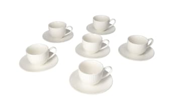 Cappuccino Cup &amp; Saucer 12pcs 110ml  - default