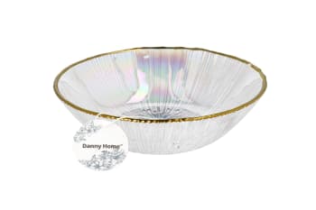 Crystal Striped Salad Bowl 24.6cm