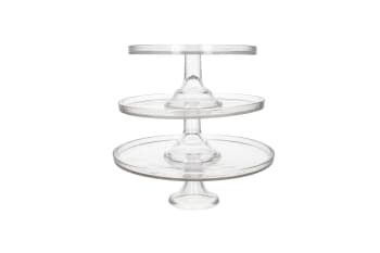 Glass Cake Stand 30cm