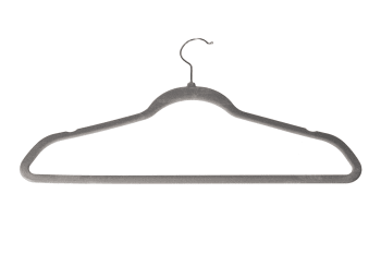  Black Velvet Clothes Hanger 25pcs 44.7cm