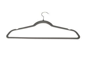 Grey Plastic Hangers 20Pcs