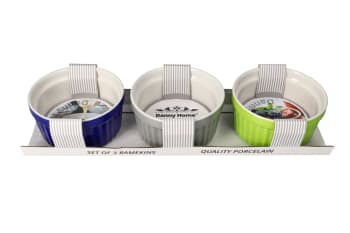 Porcelain Cake Dish Ramekin 3pcs  - default