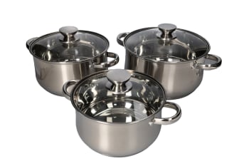 Casserole Pot &amp; Glass Lid 6.1 L - default