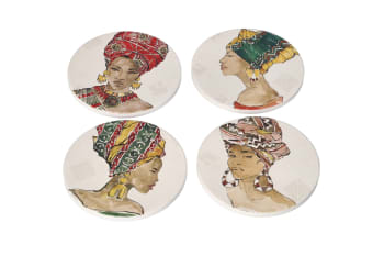 Printed Coasters 4pcs 10.1cm