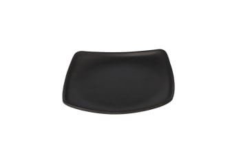 Black Melamine Square Side Plate 14cm